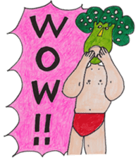 Broccoli Wrestler sticker #1992739
