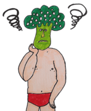 Broccoli Wrestler sticker #1992743