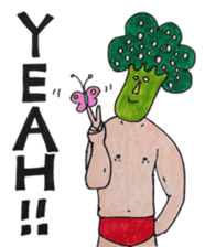 Broccoli Wrestler sticker #1992751