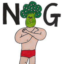 Broccoli Wrestler sticker #1992757