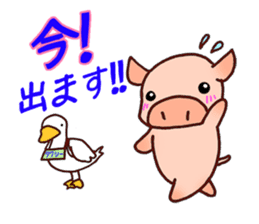 Everyday of miniature pig (outing) sticker #1992890