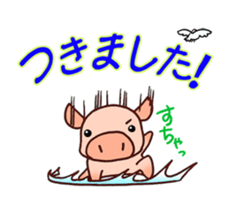 Everyday of miniature pig (outing) sticker #1992892
