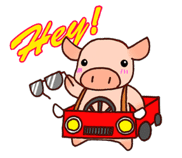 Everyday of miniature pig (outing) sticker #1992909