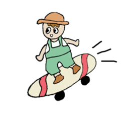 Active boy " Bisuke" sticker #1992977