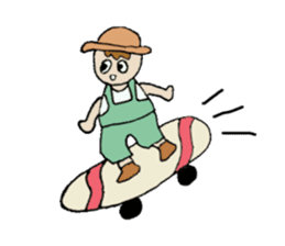 Active boy " Bisuke" sticker #1992977