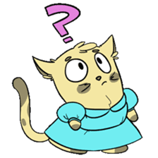 Sammy The Confused Cat sticker #1993128