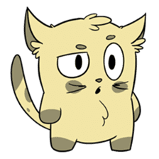 Sammy The Confused Cat sticker #1993129