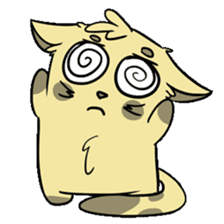 Sammy The Confused Cat sticker #1993131