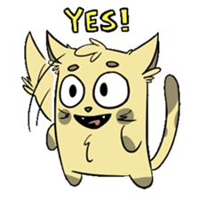 Sammy The Confused Cat sticker #1993133