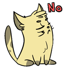 Sammy The Confused Cat sticker #1993134