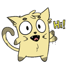 Sammy The Confused Cat sticker #1993135