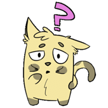 Sammy The Confused Cat sticker #1993140