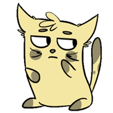 Sammy The Confused Cat sticker #1993149