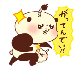 Feudal lord panda&lop eared Cat sticker #1993326