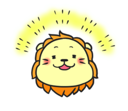 A lion which has lost its wild nature sticker #1994784