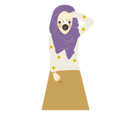 lovely Hijabi sticker #1995010