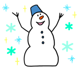 Happy Snowman sticker #1995125