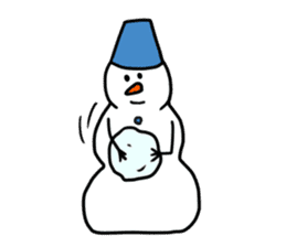 Happy Snowman sticker #1995126