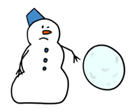 Happy Snowman sticker #1995130