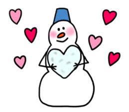 Happy Snowman sticker #1995132