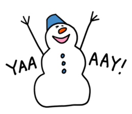 Happy Snowman sticker #1995134