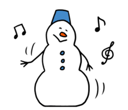 Happy Snowman sticker #1995135