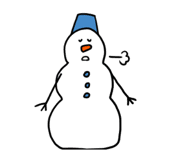 Happy Snowman sticker #1995148