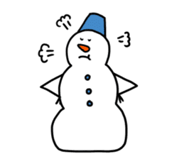 Happy Snowman sticker #1995150
