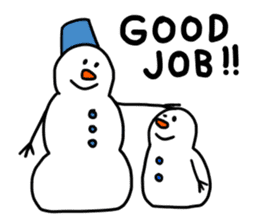 Happy Snowman sticker #1995151