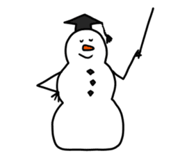 Happy Snowman sticker #1995153