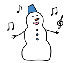 Happy Snowman sticker #1995155