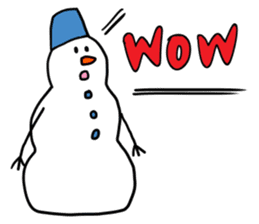 Happy Snowman sticker #1995156