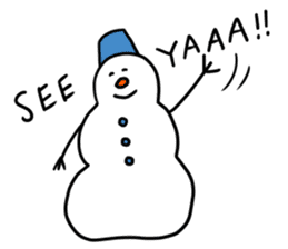 Happy Snowman sticker #1995160