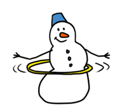 Happy Snowman sticker #1995161