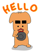 Dog gentlemanly sticker #1995525