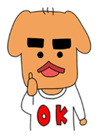 Dog gentlemanly sticker #1995529