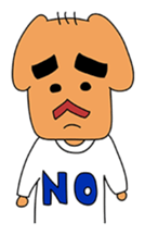 Dog gentlemanly sticker #1995530