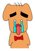 Dog gentlemanly sticker #1995539