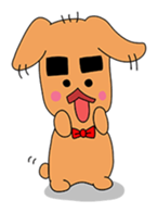 Dog gentlemanly sticker #1995541