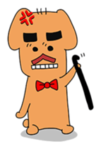 Dog gentlemanly sticker #1995542