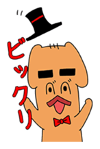 Dog gentlemanly sticker #1995544