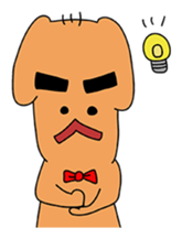 Dog gentlemanly sticker #1995549