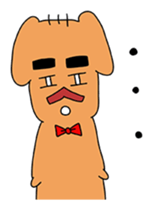 Dog gentlemanly sticker #1995556