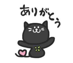 black cats clover sticker #1996245