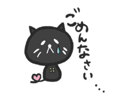 black cats clover sticker #1996246