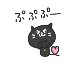 black cats clover sticker #1996252