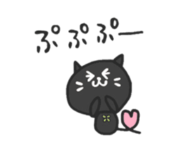 black cats clover sticker #1996252