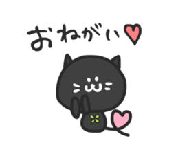 black cats clover sticker #1996258