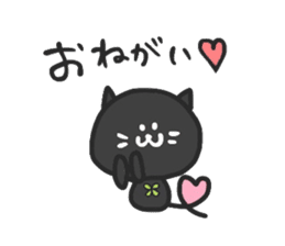 black cats clover sticker #1996258