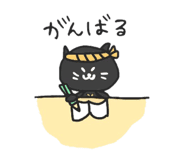 black cats clover sticker #1996259